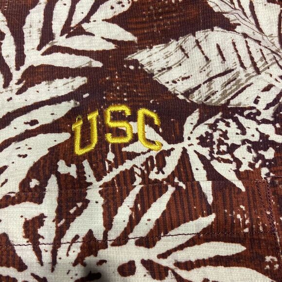 Tommy Bahama short sleeve shirt Mens XXL Tropical leaf Button Up 100% Silk USC - Picture 3 of 6